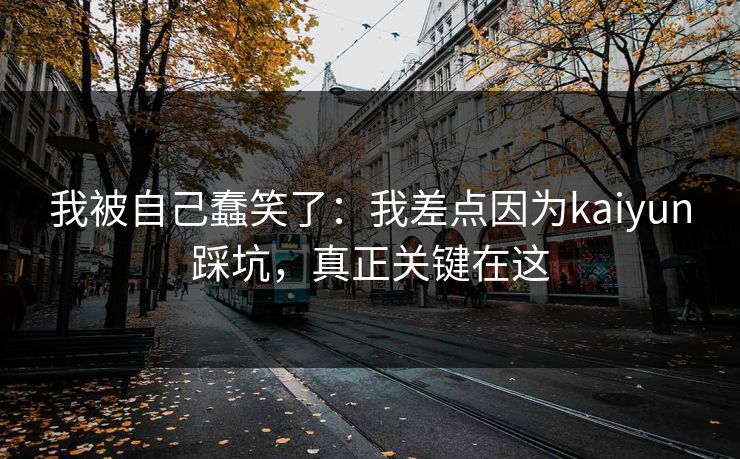我被自己蠢笑了：我差点因为kaiyun踩坑，真正关键在这